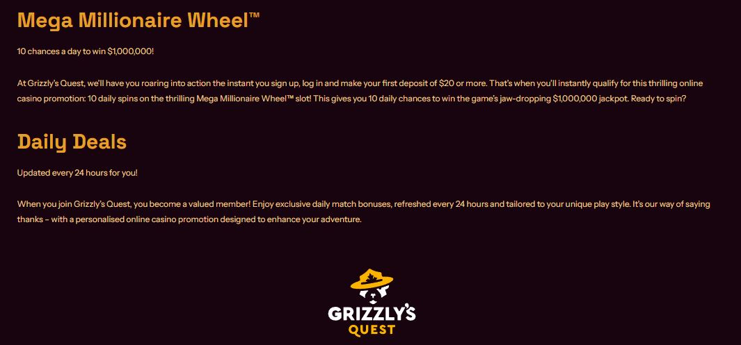 Win $1000000 jackpot with Mega Millionaire Wheel and daily deals